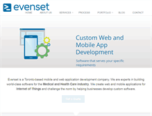 Tablet Screenshot of evenset.com